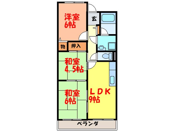 コンフォートステージ１の物件間取画像